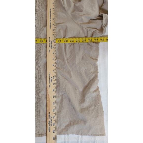 Avenue Womens Sz 30/32 Ruffle Front V-Neck Button Down 100% Cotton - Picture 9 of 12